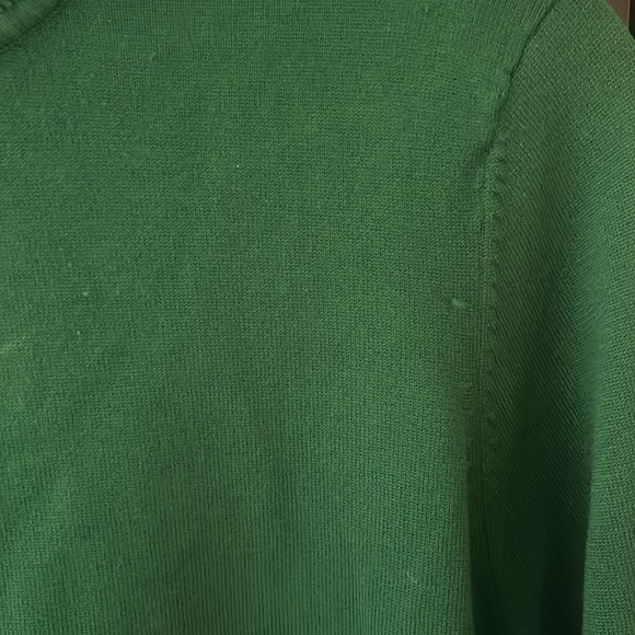 Vintage Pendleton Forest Green Turtleneck Silk Knit Sweater size Petite M - Picture 3 of 5